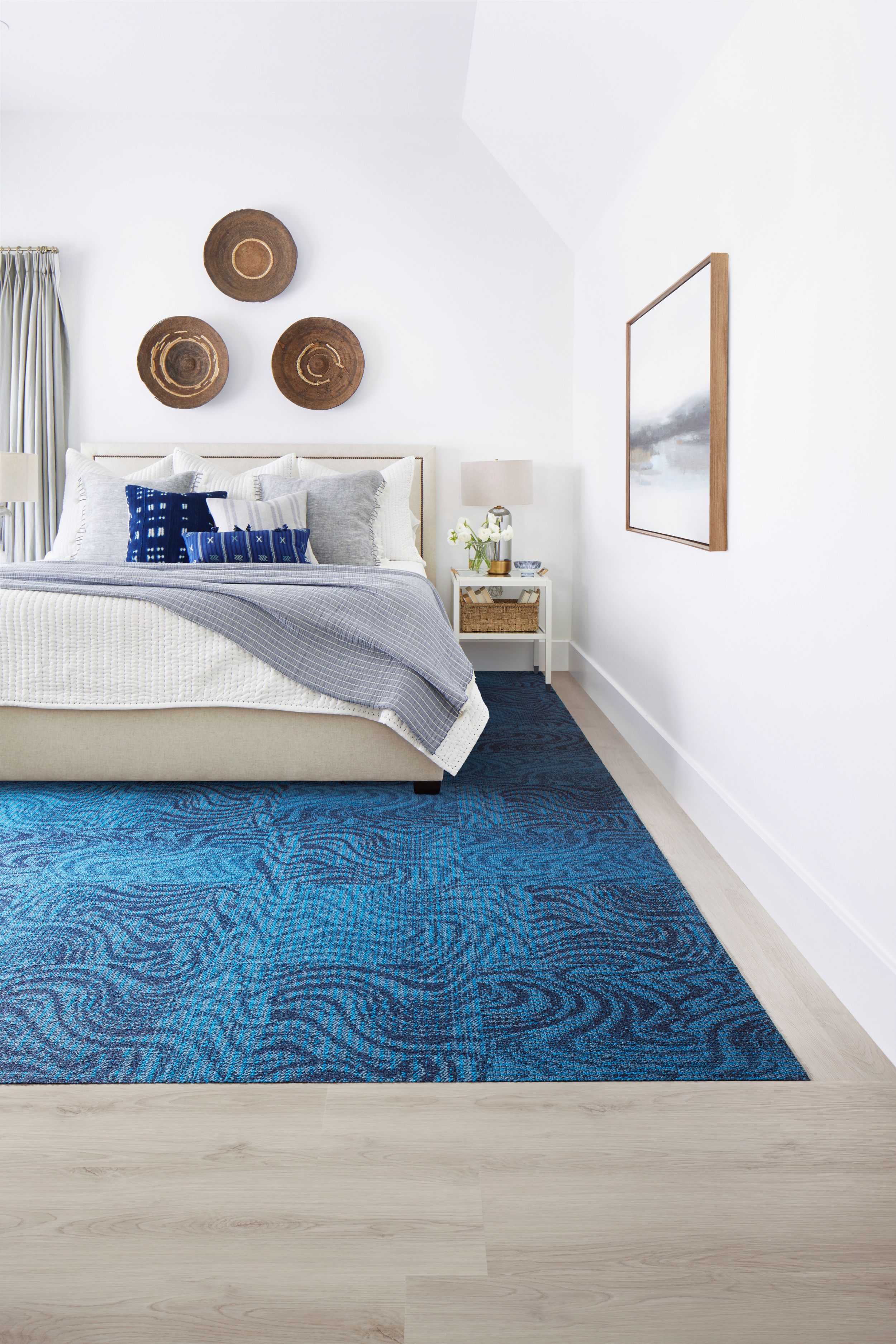 CARPET: Hydropolis, Cobalt, Non Directional LVT: Level Set, Sand Dune, Design By Tile image number 1